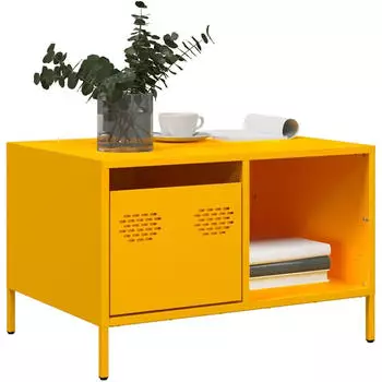 vidaXL Couchtisch Olivgr&uuml;n 68,5x50x43,5cm Kaltgewalzter Stahl (851284)