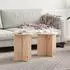 vidaXL Couchtisch 2er-Set Massivholz Kiefer 41,5x41,5x41cm (873547)
