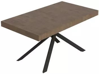 Itamoby Niket Ausziehbarer Tisch 160/244x80cm Nussbaum, Anthrazitbeine (VE0168TAVNIKE-NC)