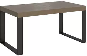 Itamoby Tecno Ausziehbarer Esstisch 160/264x90cm, Taubengrau, Anthrazit Beine (VE160TATECALL-TT-AN)