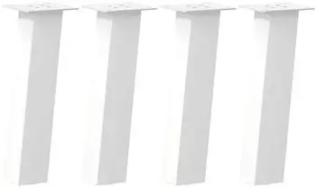 vidaXL Couchtischbeine 4 Stk. Wei&szlig; 30cm Stahl (4012497)