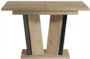 Mirjan24 Doha II Ausziehbarer Esstisch Rechteckig Holzwerkstoff Eiche Artisan 120x75x80cm