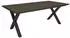 Skraut Home Esstisch Industriestil 194x90x74cm Dunkle Eiche, 10 Personen (535_6)