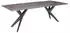 Massivmoebel24 Freeform 4 Baumkantentisch Akazie 180x90x76cm grau lackiert, Beine anthrazit matt (09-108-821-5037)