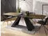 WFL GROUP Monte Esstisch ausziehbar 180-220x90cm, Lefkas Eiche, schwarze Metallbeine (48781218-16)