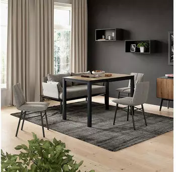 VICCO Esstisch Granny wildeiche/anthrazit
