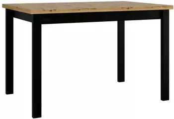 Mirjan24 Alba I S Esstisch Holz Eiche Artisan/Schwarz 80x120cm