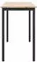 vidaXL Tisch Natur 100x50x77cm Ingenieurholz und Stahl (873794)