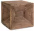 Homestyle4u Beistelltisch Würfel Holz Braun (40x38x40cm)