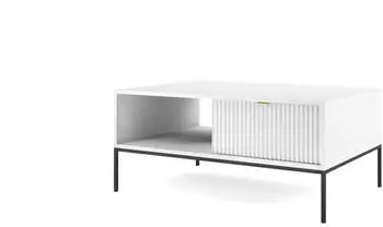 Selsey Vellore Couchtisch mit Schublade, Wei&szlig;, 104x68cm