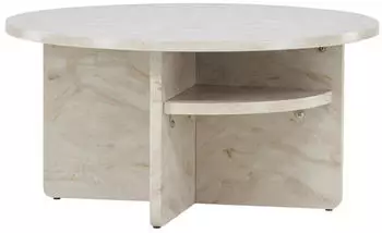 Venture Home &Aring;lesund Couchtisch rund Marmoroptik, &Oslash;85cm, MDF (&Aring;lesund)