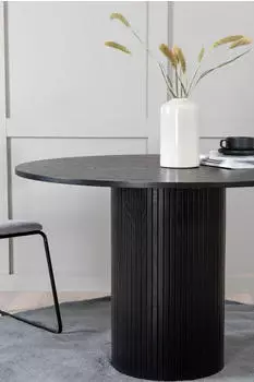 Venture Home Bianca Runder Esstisch MDF, schwarz, 110cm
