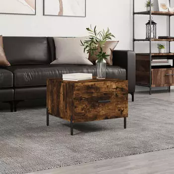 vidaXL Couchtisch Hochglanz-Wei&szlig; 50x50x40cm Holzwerkstoff (829416)