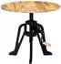 vidaXL Beistelltisch Mangoholz & Gusseisen 60×(46-63)cm