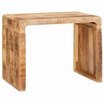 vidaXL Beistelltisch Braun 60x35x46cm Massives Mangoholz