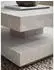 Wohnling Couchtisch Quadratisch 60x60x34cm Stein-Optik Sandfarben mit Stauraum (WL6.921)