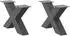 vidaXL Couchtischbeine X-Form Anthrazit 60x(30-31)cm Stahl, 2 Stk. (4012942)