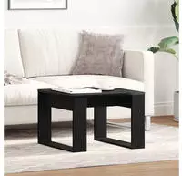 vidaXL Couchtisch Schwarz Eichen-Optik 50 x 50 x 35 cm Holzwerkstoff