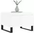 vidaXL Couchtisch 2er-Set Hochglanz-Weiß 50x46x35cm Holzwerkstoff (830881)