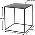 DanDiBo Couchtisch Metall Schwarz 52x60x52cm
