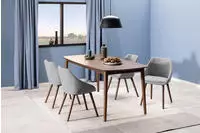 ACTONA GROUP Esstisch "Montreux Tisch, Breite 219 cm, Auszug," Nussbaumfurnier,