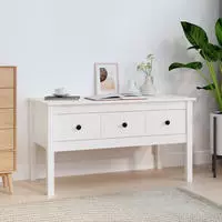 vidaXL Couchtisch Honigbraun 102x49x55 cm Massivholz Kiefer