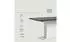 xonox.home Motion Esstisch ausziehbar, weiß/grau, 150-190x76x90cm (X4AH6T68)