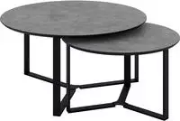 HELA Couchtisch "MASSA" Set, 2 Stk. tlg. 2er Set, Gestell rechteckig, Melamin...