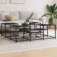 vidaXL Couchtisch R&auml;uchereiche 91x91x40 cm Holzwerkstoff