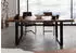 Massivmoebel24 Freeform 5 Baumkantentisch Akazie Massivholz 160x90x77cm natur/anthrazit (09-106-824-9102)
