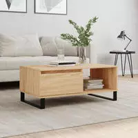 vidaXL Couchtisch R&auml;uchereiche 90x50x36,5 cm Holzwerkstoff