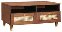 vidaXL Couchtisch mit Schubladen 80 x 54 x 40 cm Massivholz Mango