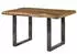 Massivmoebel24 Freeform 5 Baumkantentisch Mango 140x90x77cm natur lackiert, U-Beine anthrazit (09-104-844-9101)