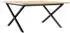 vidaXL Couchtisch X-Gestell 90x90x45cm Massivholz Kiefer und Stahl (3282687)
