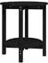 vidaXL Couchtisch Rund Ø55x60cm Massivholz Kiefer, Schwarz (822356)