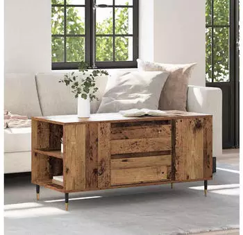 vidaXL Couchtisch Altholz 102x44,5x50cm (882678)