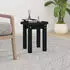 vidaXL Couchtisch Schwarz Ø35x35cm Massivholz Kiefer (822341)