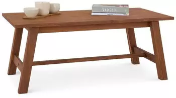 Idimex LUZERNA Couchtisch rechteckig Massivholz Dunkelbraun 110x45cm