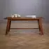 Idimex LUZERNA Couchtisch rechteckig Massivholz Dunkelbraun 110x45cm