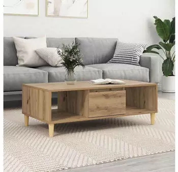 vidaXL Couchtisch Artisan-Eiche 102x55x35cm Holzwerkstoff