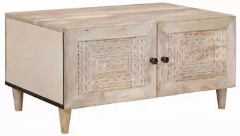 vidaXL Couchtisch Wei&szlig; 80x54x40cm Holzwerkstoff (4018121)