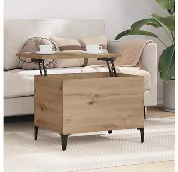 vidaXL Couchtisch Artisan-Eiche 60x44,5x45cm Holzwerkstoff