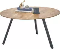 Stolkom Couchtisch "Gloria" rund Massivholz Mango Wood