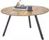 Stolkom Gloria Couchtisch rund, Mangoholz, Metallgestell schwarz, 80cm (53042639-0)