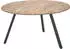Stolkom Gloria Couchtisch rund, Mangoholz, Metallgestell schwarz, 80cm (53042639-0)