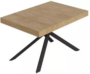Itamoby Niket Ausziehtisch 130/390x90cm Natur-Eiche Anthrazitbeine