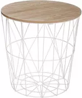 Atmosphera - Couchtisch Kumi Wei&szlig; D 40 Cm Cr&eacute;ateur D'Int&eacute;rieur