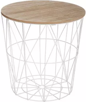 Atmosphera Kumi Couchtisch Wei&szlig;, &Oslash;40cm (ATM-157056A)