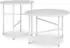 bomoe Finn Beistelltisch 2er Set Rund Metall Weiß Ø44x46cm + Ø53x36cm (65185040)