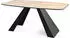 WFL GROUP Monte Esstisch ausziehbar 160–200cm, Craft Eiche, schwarze Metallbeine